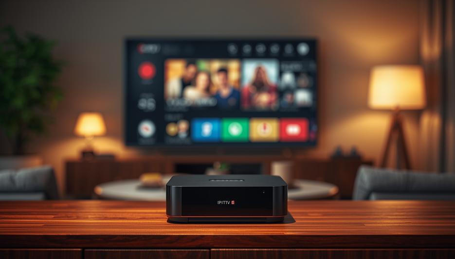 Boîtier IPTV avec code illustration